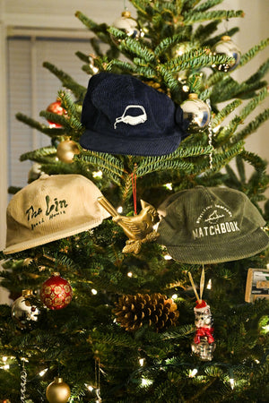 Corduroy Navy Matchbook Hat